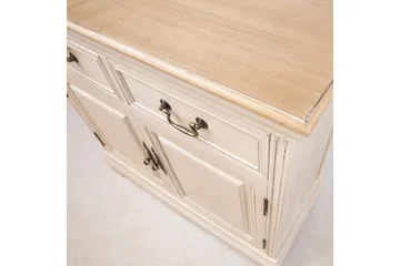 Samira Skjenk 85 cm i Mørkt Tre - Offwhite - Oppbevaring - Oppbevaringsmøbler - Sideboard & skjenker
