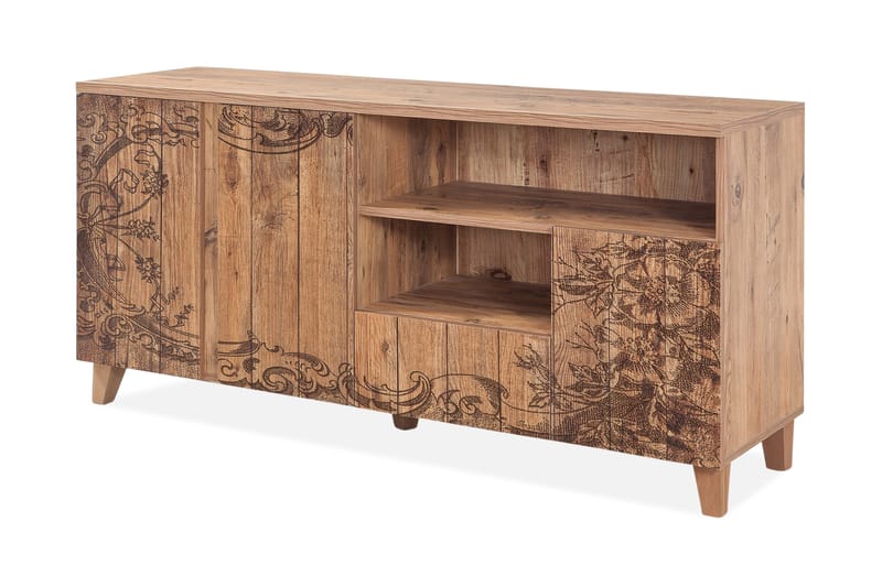 Sapphira Skjenk Blomstemønster - Brun - Oppbevaring - Oppbevaringsmøbler - Sideboard & skjenker
