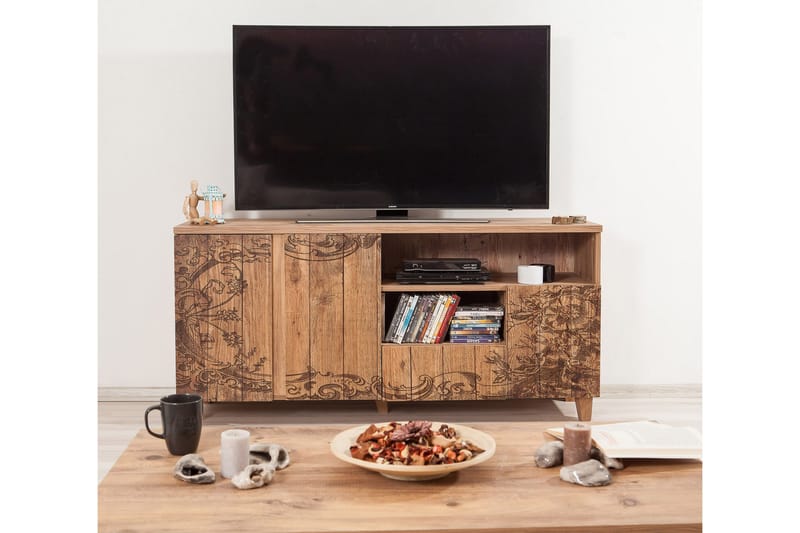 Sapphira Skjenk Blomstemønster - Brun - Oppbevaring - Oppbevaringsmøbler - Sideboard & skjenker