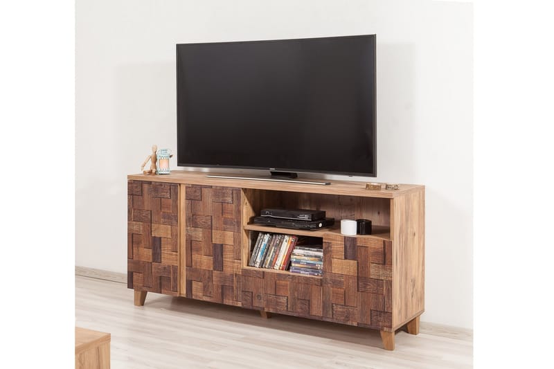 Sapphira Skjenk Flettemønster - Mørkebrun - Oppbevaring - Oppbevaringsmøbler - Sideboard & skjenker