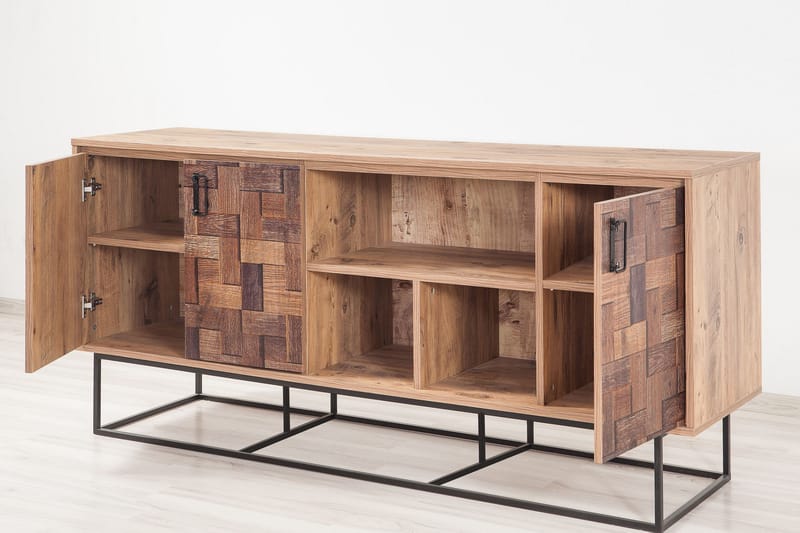 Sapphira Skjenk Flettet - Mørkebrun - Oppbevaring - Oppbevaringsmøbler - Sideboard & skjenker