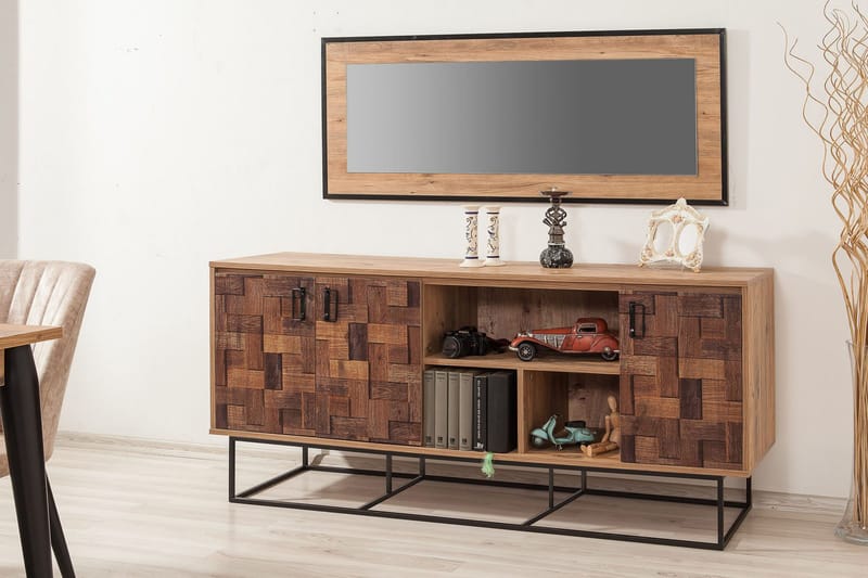 Sapphira Skjenk Flettet - Mørkebrun - Oppbevaring - Oppbevaringsmøbler - Sideboard & skjenker