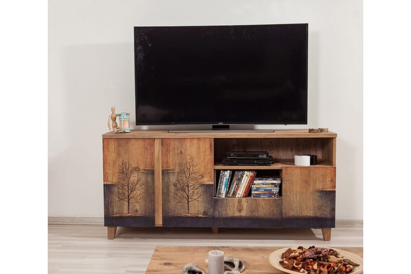 Sapphira Skjenk Tresilhuett - Brun/Grå - Oppbevaring - Oppbevaringsmøbler - Sideboard & skjenker