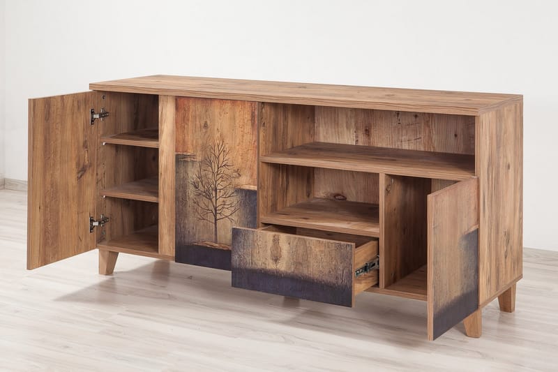 Sapphira Skjenk Tresilhuett - Brun/Grå - Oppbevaring - Oppbevaringsmøbler - Sideboard & skjenker