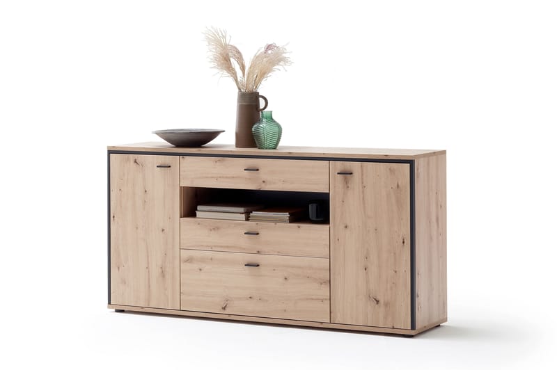 Shaginaw Skjenk 183 cm - Eik/ Antrasitt - Oppbevaring - Oppbevaringsmøbler - Sideboard & skjenker