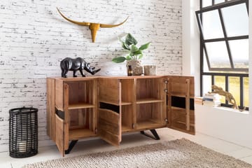 Sideboard & skänk Wohnling Trä, Natur - Oppbevaring - Oppbevaringsmøbler - Sideboard & skjenker