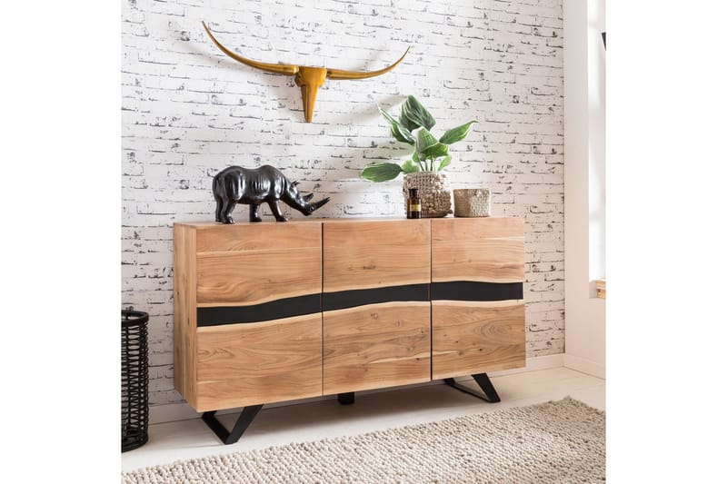 Sideboard & skänk Wohnling Trä, Natur - Oppbevaring - Oppbevaringsmøbler - Sideboard & skjenker