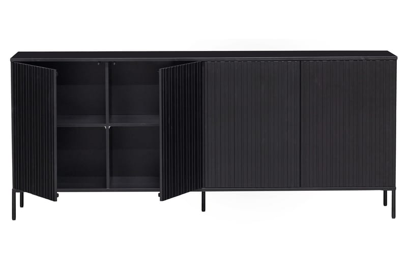 Sideboard og skjenk Hemlinge skjenk 44x200 cm Svart - Oppbevaring - Oppbevaringsmøbler - Sideboard & skjenker