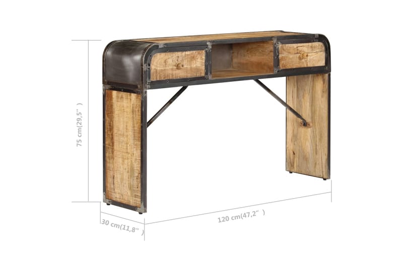 Sidebord 120x30x75 cm heltre mango - Oppbevaring - Oppbevaringsmøbler - Sideboard & skjenker
