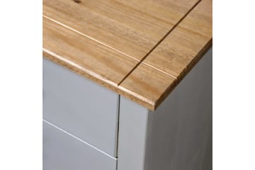Sideskap grå 80x40x73 cm furu Panama Range - Grå - Oppbevaring - Oppbevaringsmøbler - Sideboard & skjenker