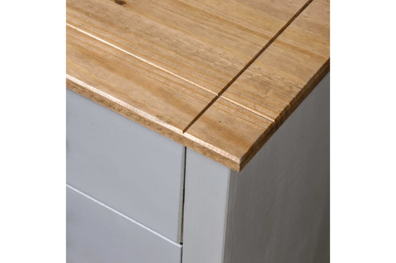 Sideskap grå 80x40x73 cm furu Panama Range - Grå - Oppbevaring - Oppbevaringsmøbler - Sideboard & skjenker