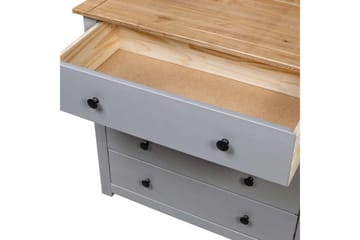 Sideskap grå 80x40x73 cm furu Panama Range - Grå - Oppbevaring - Oppbevaringsmøbler - Sideboard & skjenker