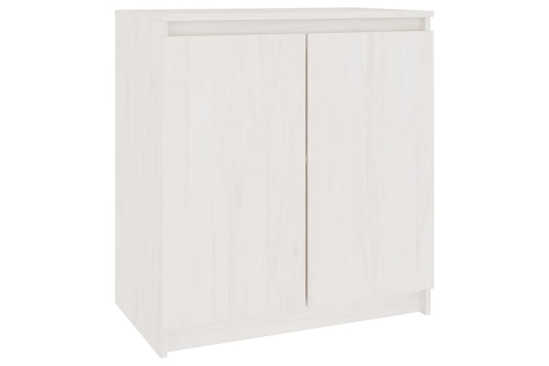 Sideskap hvit 60x36x65 cm heltre furu - Hvit - Oppbevaring - Oppbevaringsmøbler - Sideboard & skjenker