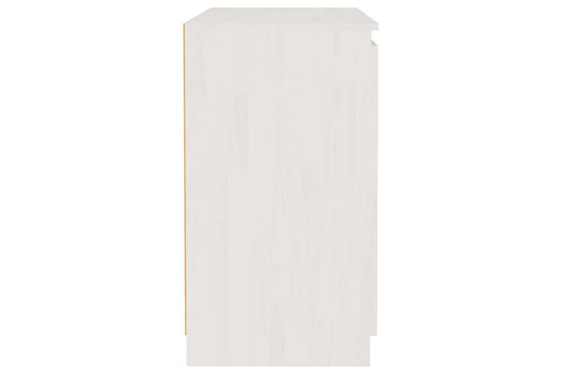 Sideskap hvit 60x36x65 cm heltre furu - Hvit - Oppbevaring - Oppbevaringsmøbler - Sideboard & skjenker