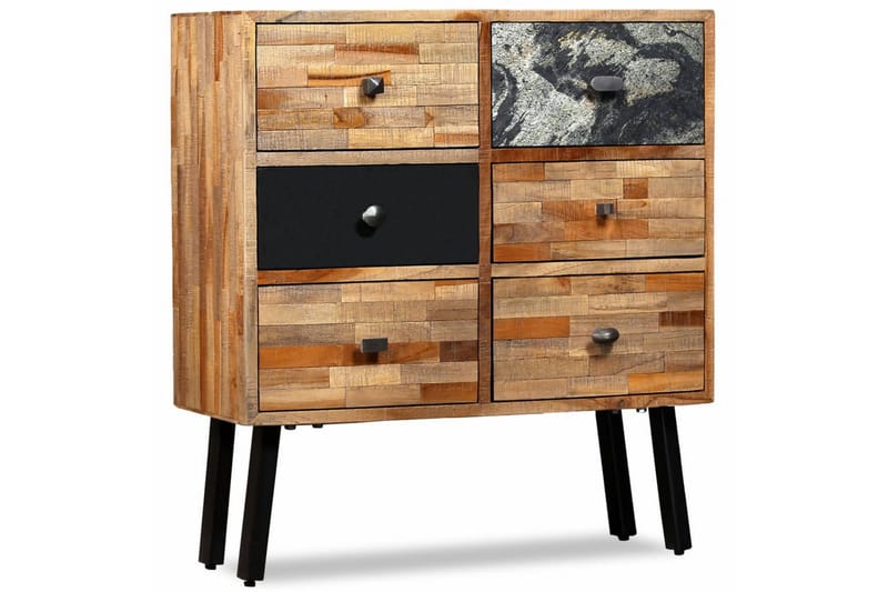 Sideskap med 6 skuffer heltre gjenvunnet teak 70x30x76 cm - Oppbevaring - Oppbevaringsmøbler - Sideboard & skjenker