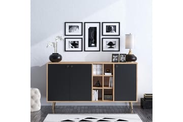 Sidobord Ek|Svart - Natur/Antracit - Oppbevaring - Oppbevaringsmøbler - Sideboard & skjenker
