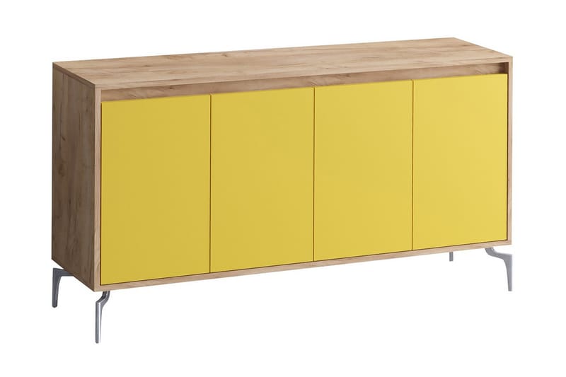 Sidobord Guld|Ek|Gul - Oppbevaring - Oppbevaringsmøbler - Sideboard & skjenker