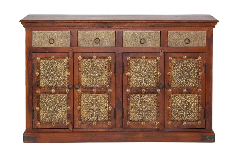 Silian Skjenk 180 cm - Akasie Brun - Oppbevaring - Oppbevaringsmøbler - Sideboard & skjenker