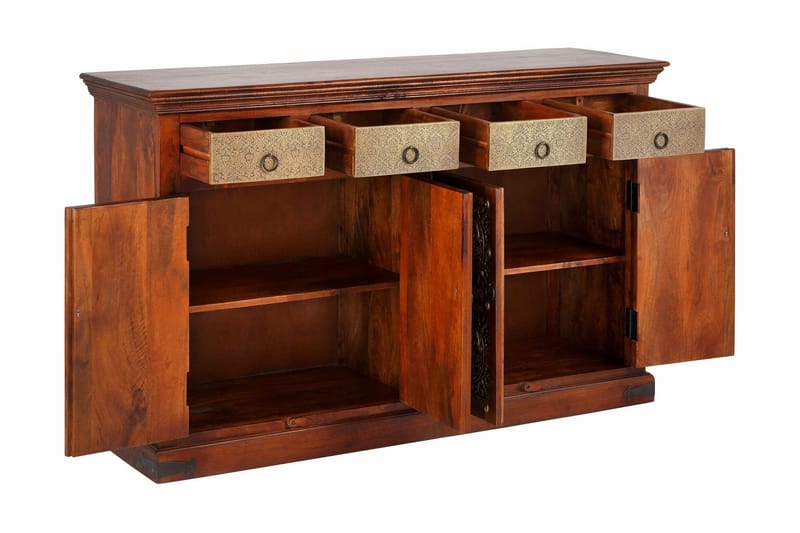 Silian Skjenk 180 cm - Akasie Brun - Oppbevaring - Oppbevaringsmøbler - Sideboard & skjenker