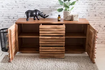 Skänk Wohnling Trä, Natur - Oppbevaring - Oppbevaringsmøbler - Sideboard & skjenker