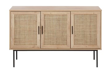 Skap 3 dører rotting lysebrun PASCO - Tre/natur - Oppbevaring - Oppbevaringsmøbler - Sideboard & skjenker