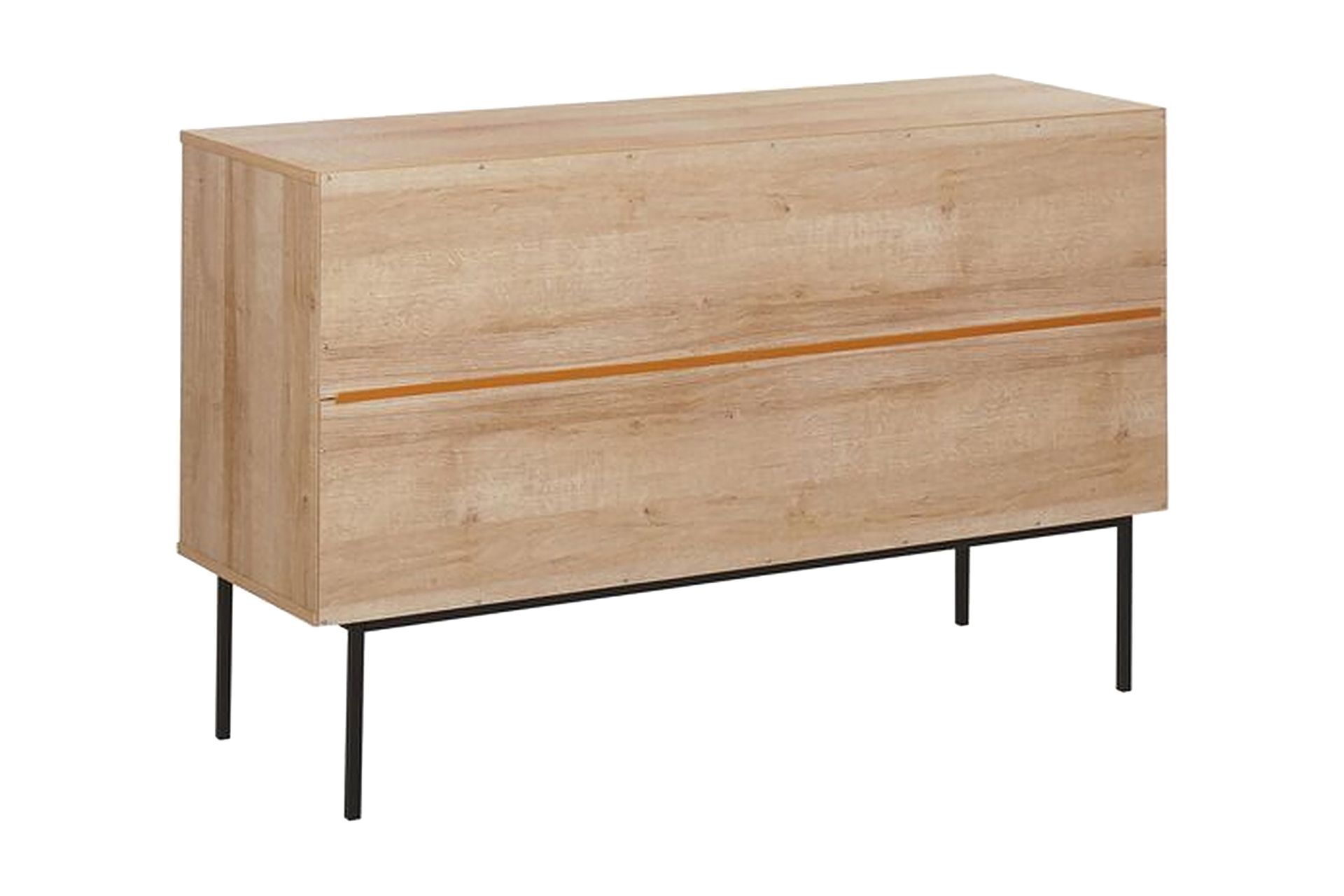 Skap 3 dører rotting lysebrun PASCO - Tre/natur - Oppbevaring - Oppbevaringsmøbler - Sideboard & skjenker