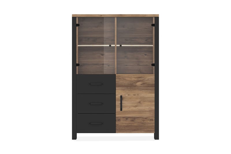 Skarebol TV-møbelsett - Svart/Tre/Natur - Oppbevaring - Oppbevaringsmøbler - Sideboard & skjenker