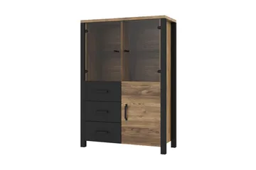 Skarebol TV-møbelsett - Svart/Tre/Natur - Oppbevaring - Oppbevaringsmøbler - Sideboard & skjenker