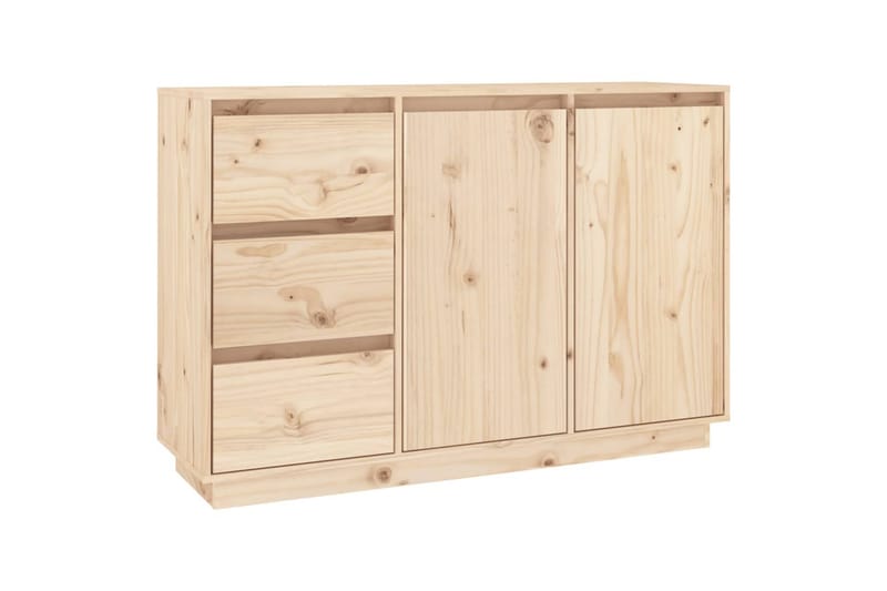 Skjenk 111x34x75 cm heltre furu - Brun - Sideboard & skjenker