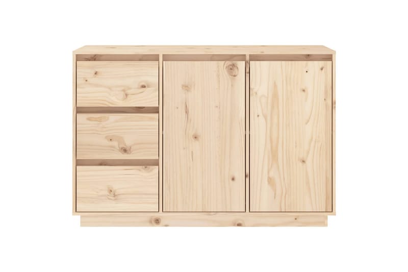 Skjenk 111x34x75 cm heltre furu - Brun - Sideboard & skjenker