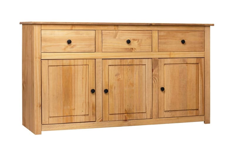 Skjenk 135x40x80 cm heltre furu Panama Range - Brun - Oppbevaring - Oppbevaringsmøbler - Sideboard & skjenker