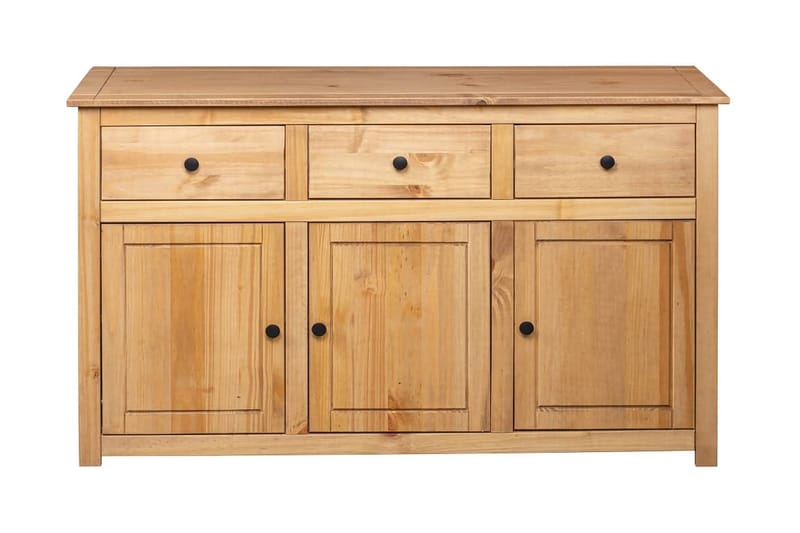 Skjenk 135x40x80 cm heltre furu Panama Range - Brun - Oppbevaring - Oppbevaringsmøbler - Sideboard & skjenker