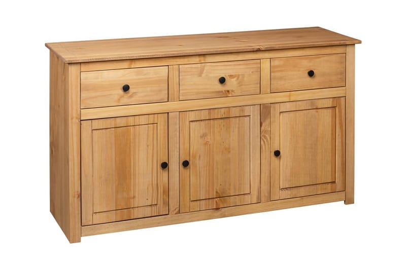 Skjenk 135x40x80 cm heltre furu Panama Range - Brun - Oppbevaring - Oppbevaringsmøbler - Sideboard & skjenker