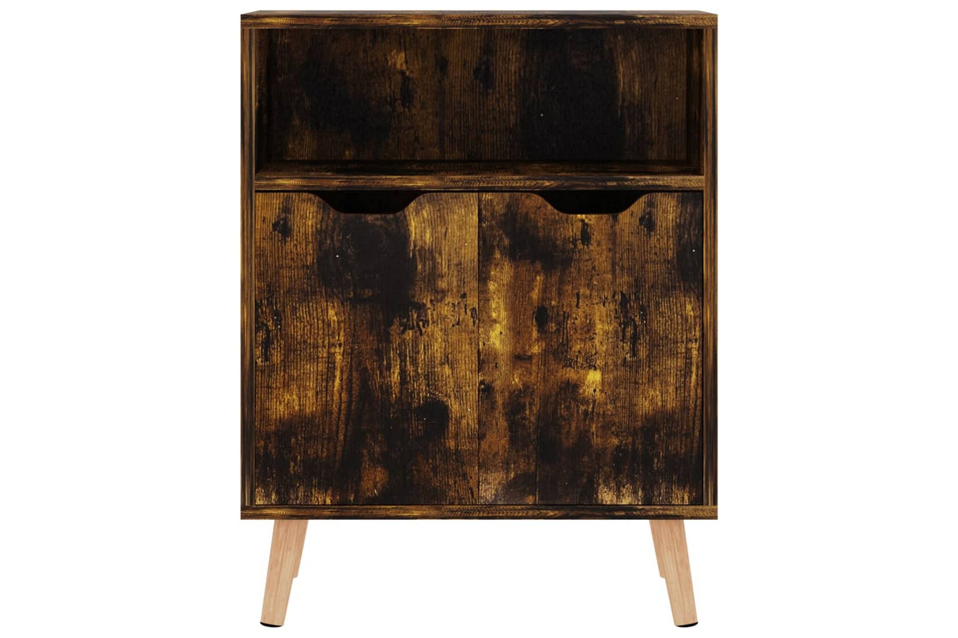 Skjenk 60x30x72 cm sponplate røkt eik - Brun - Oppbevaring - Oppbevaringsmøbler - Sideboard & skjenker