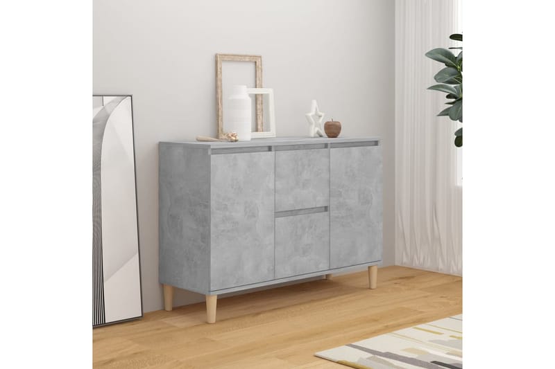 Skjenk betonggrå 103,5x35x70 cm sponplate - Grå - Oppbevaring - Oppbevaringsmøbler - Sideboard & skjenker