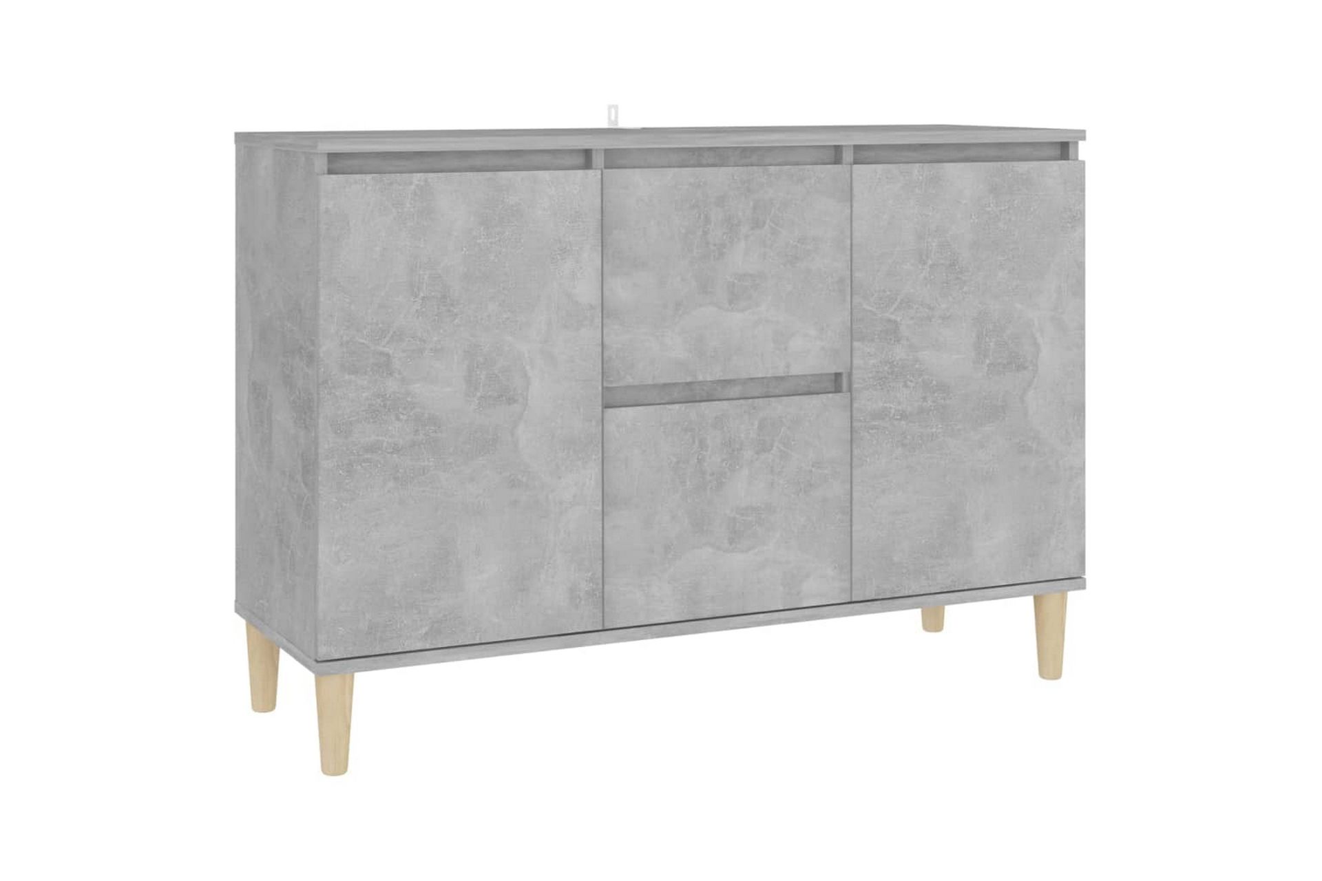 Skjenk betonggrå 103,5x35x70 cm sponplate - Grå - Oppbevaring - Oppbevaringsmøbler - Sideboard & skjenker