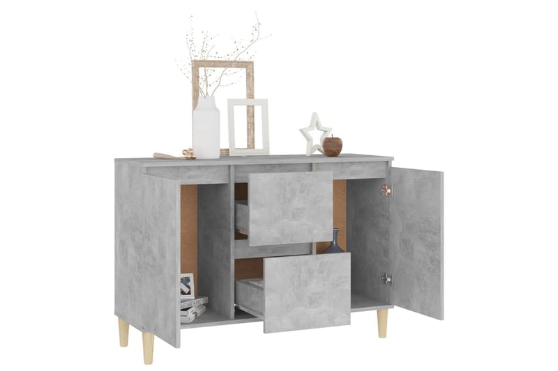 Skjenk betonggrå 103,5x35x70 cm sponplate - Grå - Oppbevaring - Oppbevaringsmøbler - Sideboard & skjenker