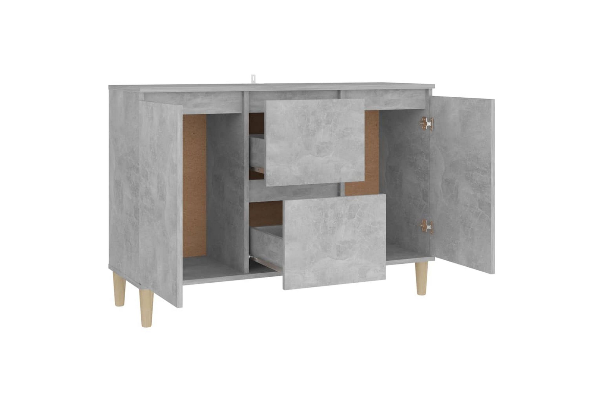 Skjenk betonggrå 103,5x35x70 cm sponplate - Grå - Oppbevaring - Oppbevaringsmøbler - Sideboard & skjenker