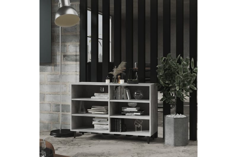 Skjenk betonggrå 103,5x35x70 cm sponplate - Grå - Oppbevaring - Oppbevaringsmøbler - Sideboard & skjenker