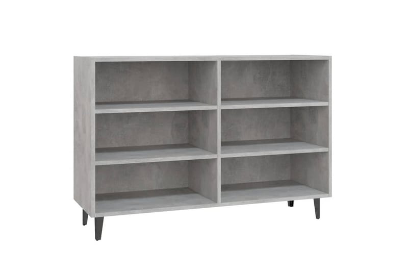 Skjenk betonggrå 103,5x35x70 cm sponplate - Grå - Oppbevaring - Oppbevaringsmøbler - Sideboard & skjenker