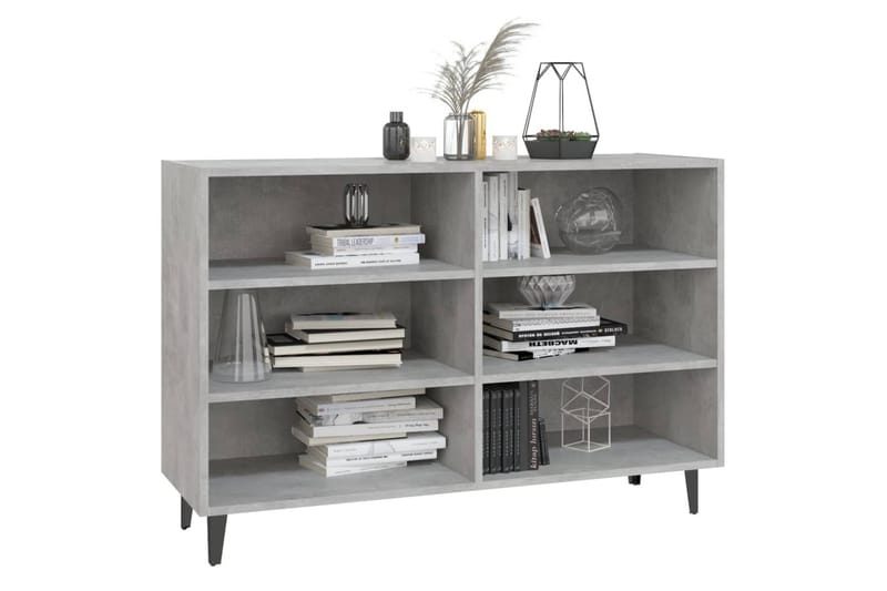 Skjenk betonggrå 103,5x35x70 cm sponplate - Grå - Oppbevaring - Oppbevaringsmøbler - Sideboard & skjenker