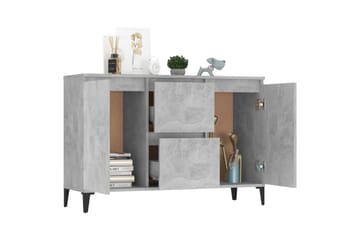 Skjenk betonggrå 104x35x70 cm sponplate - Grå - Oppbevaring - Oppbevaringsmøbler - Sideboard & skjenker
