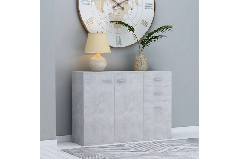 Skjenk betonggrå 105x30x75 cm sponplate - Grå - Oppbevaring - Oppbevaringsmøbler - Sideboard & skjenker