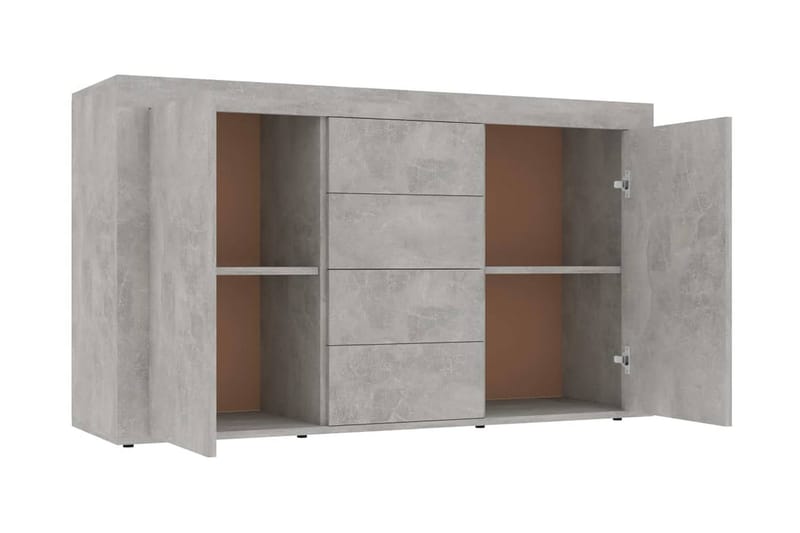 Skjenk betonggrå 120x36x69 cm sponplate - Oppbevaring - Oppbevaringsmøbler - Sideboard & skjenker