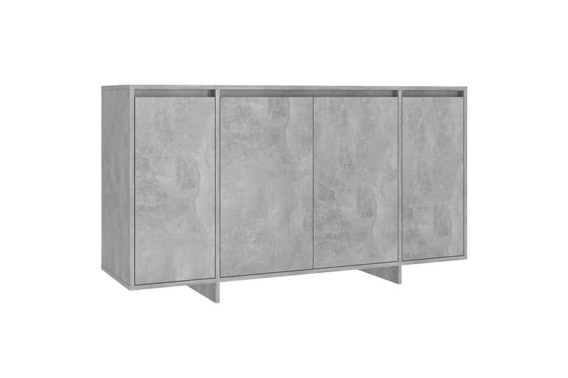 Skjenk betonggrå 135x41x75 cm sponplate - Grå - Sideboard & skjenker