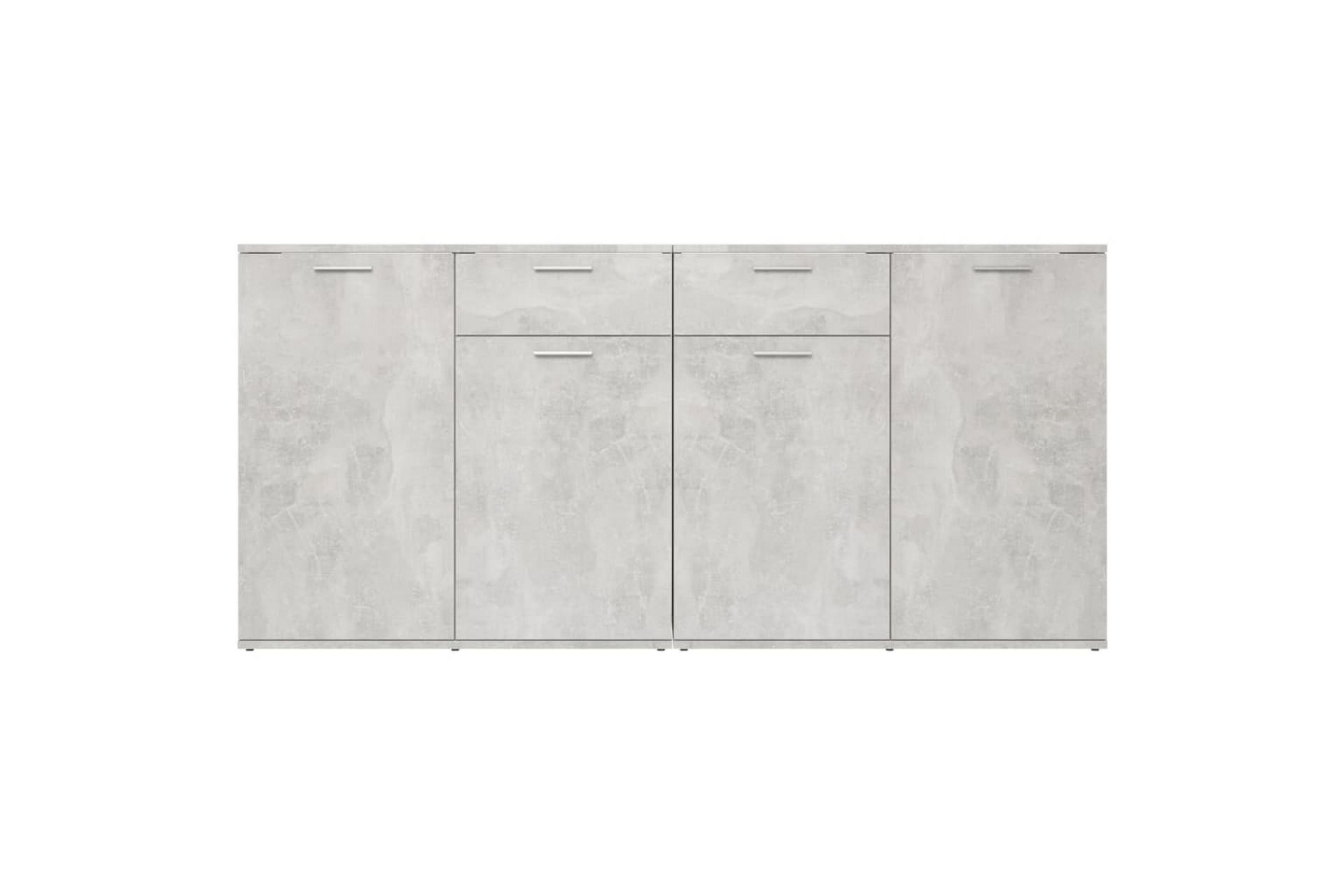 Skjenk betonggrå 160x36x75 cm sponplate - Grå - Oppbevaring - Oppbevaringsmøbler - Sideboard & skjenker