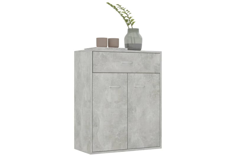 Skjenk betonggrå 60x30x75 cm sponplate - Oppbevaring - Oppbevaringsmøbler - Sideboard & skjenker