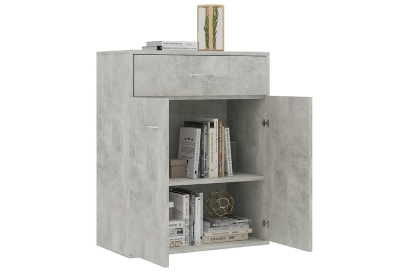 Skjenk betonggrå 60x30x75 cm sponplate - Oppbevaring - Oppbevaringsmøbler - Sideboard & skjenker