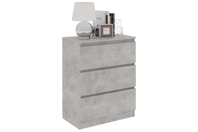 Skjenk betonggrå 60x35x76 cm sponplate - Grå - Oppbevaring - Oppbevaringsmøbler - Sideboard & skjenker