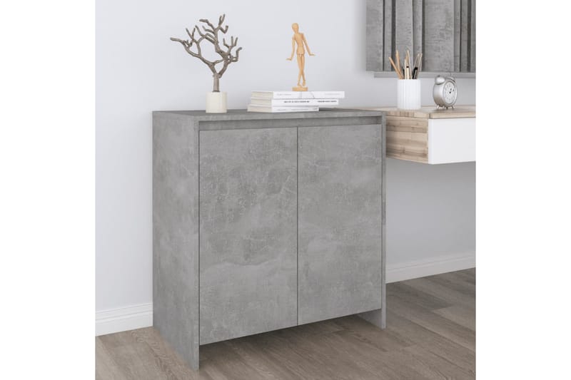 Skjenk betonggrå 70x40x73,5 cm sponplate - Grå - Oppbevaring - Oppbevaringsmøbler - Sideboard & skjenker